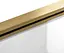 Шторка для ванни Rea Elegant 70 brushed gold нерухома REA-W6600, Універсальна, прозорий, золотий - мініатюра 5
