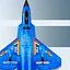 Літак на радіокеруванні SCHE HW32 F22 Fighter Blue - мініатюра 4