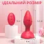 Анальна пробка I’MCUM Rose Plug з Пультом управління 10 режимів вібрації Червона (7970379617695) (IM-RosePlug_red) - мініатюра 2