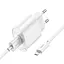 МЗП Hoco C109A Fighter QC3.0 18W (1USB-A) + кабель USB to MicroUSB White - мініатюра 3