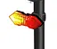 Задняя велофара с поворотниками HYD-040 (red+yellow) ЗУ micro USB + встроенный аккумулятор + пульт - миниатюра 1