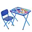 Дитячий столик складаний зі стільчиком M 5960-4 синій - мініатюра 1