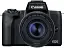 Беззеркальный фотоаппарат Canon EOS M50 Mark II kit (15-45mm + 55-200mm) IS STM Black (4728C015)) - миниатюра 4