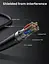 Патч корд Ugreen NW107 мережевий кабель 10 Гбіт\с Ethernet RJ45 Cat 7 1м Black (NW107) - мініатюра 5
