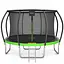 Батут с внутренней сеткой 4FIZJO Premium 14FT 435 см 4FJ0606 Black/Green (P-5907739314192) - миниатюра 2