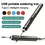 Портативний USB/бездротовий паяльний набір з регульованою температурою чорний - мініатюра 12