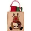 Подарочный набор полотенец в мешочке Ardesto Christmas Deer 38х63см, 2шт, 100% хлопок, красный pbe0050362 - миниатюра 1