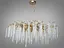 Дизайнерська новинка, кришталева люстра Гліцинія, 14 ламп, золото - мініатюра 1