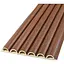 Рейка декоративна Wall Sticker WPC кругла стінова 3000х152х15 мм Каштан SW-00001872 - мініатюра 1