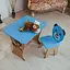 Дитячий стіл парта зі стільчиком для малювання та навчання Левеня - мініатюра 2