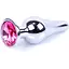 Анальна пробка Boss Of Toys Boss Series - Jewellery Silver Butt Plug Pink, BS6400071, Срібний / Яскраво-рожевий - мініатюра 1