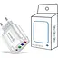 Зарядний пристрій Mirrow 3 USB Type-C Super Charge/Quick Charge 3.0 5V/2.4A White (641152872) - мініатюра 3