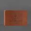 Кожаная обложка на удостоверение Государственной налоговой службы светло-коричневая Crazy Horse - миниатюра 5