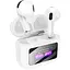 Навушники бездротові Hoco EW73 TWS, TouchScreen, BT5.4, мікрофон, вкладиші, White - мініатюра 1