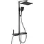 Душова система з термостатом Mixxus Premium Next-009-J 4 режими graphite MI6544, Графіт - мініатюра 1