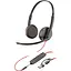 Гарнитура Poly BlackWire C3225 USB-C HS Stereo +3.5 mm Plug +USB-C/A Adapter (Bulk) - миниатюра 1