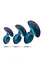 Набір анальних пробок Matrix Cosmos Plug Kit Anal Adventures 3 шт. (синій) - мініатюра 5
