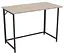 Комп'ютерно-письмовий складаний стіл для роботи в стилі Лофт Fold FL1000 (1000х600х750Н) чорний Дуб сонома  - мініатюра 1