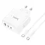 Зарядный комплект Hoco n30 glory pd 65 W 3-port (2 c1a) fast charger set - миниатюра 3