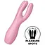 Клиторальный вибратор Satisfyer Threesome 3 с тремя пальчиками Рожевий - миниатюра 2
