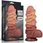 Фалоімітатор Dual-Layered Silicone Nature Cock 9.5'' 24.5 см коричневий - мініатюра 1