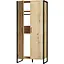 Шафа гардеробна лофт ОП-655 Orange-Line 860х550х1900 Чорний/Дуб Евок прибережний - мініатюра 1