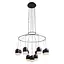 Люстра подвесная Brille в спальню LED 84W NW BK (BR-01 674S/12) - миниатюра 3