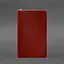 Кожаный блокнот (софт-бук) 8.0 на резинке красный краст - миниатюра 5