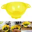 Дуршлаг пластиковый 3 литра диаметр 25 см, Мед Желтый 85040 - миниатюра 2