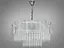 Люстра підвісна з скляними елементами на 20 ламп, колір хром - мініатюра 1