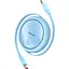 Кабель Baseus Free2Draw Mini Retractable Charging Cable Type-C to Type-C 100W 1m Galaxy Blue - мініатюра 1