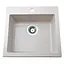 Гранитная мойка Globus Lux Aosta песчаный 490x455мм А0004, Sand - миниатюра 1