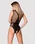 Сетчатый бодистокинг с доступом Obsessive B115 teddy черный S/M/L - миниатюра 2