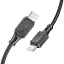 Кабель Hoco USB X101 Silicone Type-C ↔ Type-C 60W 1 м силіконовий провід для швидкої зарядки гаджетів чорний - мініатюра 4