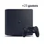 Консоль Sony PlayStation 4 SLIM 1TB Black ПО12 обслуженая + Геймпад беспроводной DualShock 4 + 25 игр + гарантия б/у - миниатюра 1