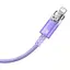 Кабель Baseus Explorer Series Fast Charging Cable with Smart Temperature Control USB to iP 2.4A 1 м Purple - миниатюра 3