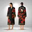 Кімоно жіноче з плюшевого велюру Red Camellia 29455 2XL - мініатюра 1
