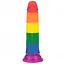 Фалоімітатор LoveToy Prider 7" 18.5 см райдужний - мініатюра 1