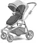 Теплый конверт-накидка Thule Footmuff City Grey Melange (TH 11000303) - миниатюра 2