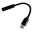 Кабель-переходник ExtraDigital Type-C M - 3.5 мм F 12 см черный (KBA1760) - миниатюра 1