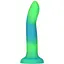Фалоімітатор Addiction Rave 8″, що світиться в темряві, Glow in the Dark Dildo Blue Green, 20,3 см - мініатюра 1