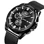 Чоловічий наручний годинник Skmei 9181 Чорний металевий - мініатюра 1