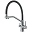 Змішувач для кухні на дві води з гнучким виливом Zerix FUL-021 graphite refl.black ZX5999, Графіт - мініатюра 1