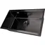 Комплект чорної мийки на кухню та змішувача Nett з нержавіючої сталі NB-7042 - мініатюра 1