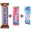 Набор: батончик Snickers с арахисом 50 г + жемчужная резинка Orbit Сочный арбуз 14 г + жевательная резинка Orbit Белоснежный Свежая мята 14 г - миниатюра 1