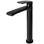 Змішувач для умивальника Rea Luppo black чорний високий REA-B9637 Чорний - мініатюра 3