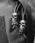Стоперы для шнурка Kombat UK Skull Cord Stoppers 10 шт Серебро (1000-kb-scs-slv) - миниатюра 3