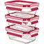 Tefal Набор контейнеров Master Seal, 3 шт., стекло, прозрачный - миниатюра 1