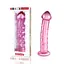 Скляний фалоімітатор LoveToy Glass Romance 19 см рожевий - мініатюра 2