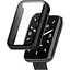 Чехол-накладка DK Пластик Gloss Glass Full Cover для Xiaomi Mi Band 7 Pro (black) - миниатюра 1